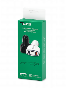 TDS TS-CAU33 Черный ЗУ авто USB (QC3.0,3500mA)